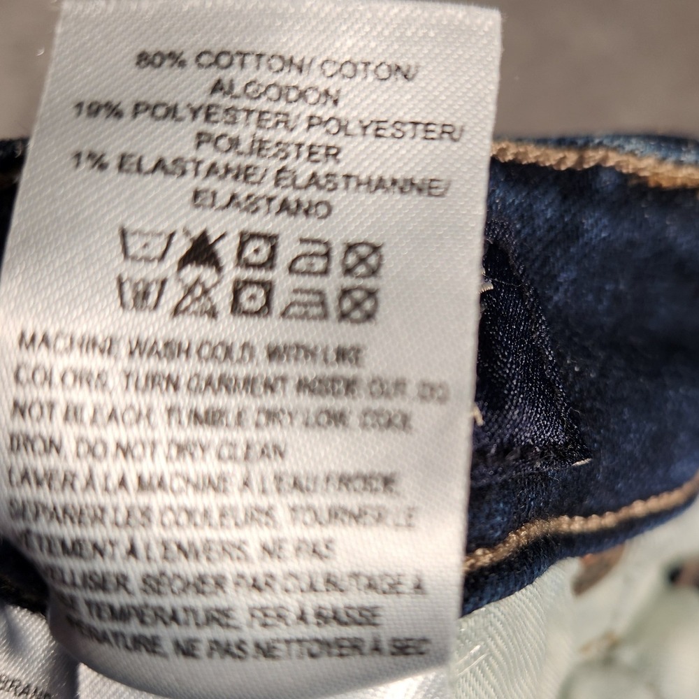 Lucky Brand Lolita Skinny Jeans Womens 2/26 Blue Excellent Low Rise Dark Wash - Picture 11 of 15